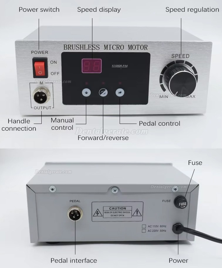 B&uuml;rstenloser mikromotor zahntechnik mit 70.000 U/min b&uuml;rstenlosem handst&uuml;ck